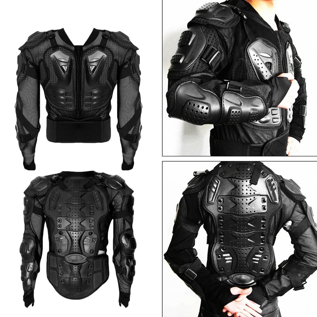 High-Density Wear-Resistant Nylon Foam Padding Motorcycle Motorcross Racing Full Body Armor Spine Chest Protective Jacket