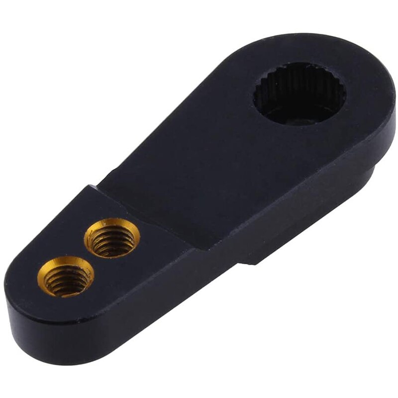 Servo de aleación de aluminio duro para coche de control remoto, 2 uds., 25T M3, enlace de dirección, claxon de brazo para 1/10 RC Crawler Traxxas TRX4, actualización piezas de Metal