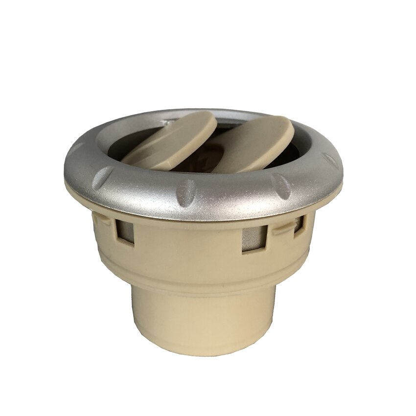 ABS Plastic Round Air Vent RV ATV Bus Trailer Interior A/C Vent Air Outlet 360° Rotating RV Accessories: beige