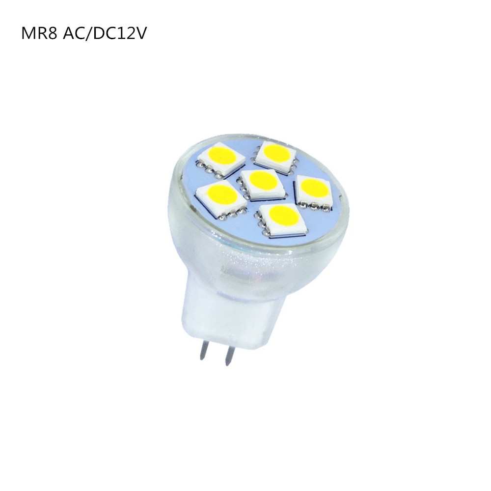 LED spotlight lamp MR8 12v kleine spotlight DC12V MR8 AC12V 5050-6SMD