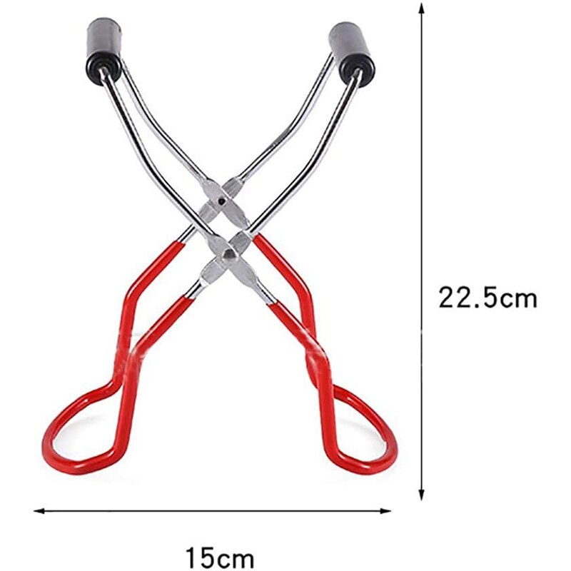 Canning Jar Lifter Tongs Stainless Steel Jar Lifter With Grip Handle Canning Jar Lifter Tongs For Safe And Secure Clip