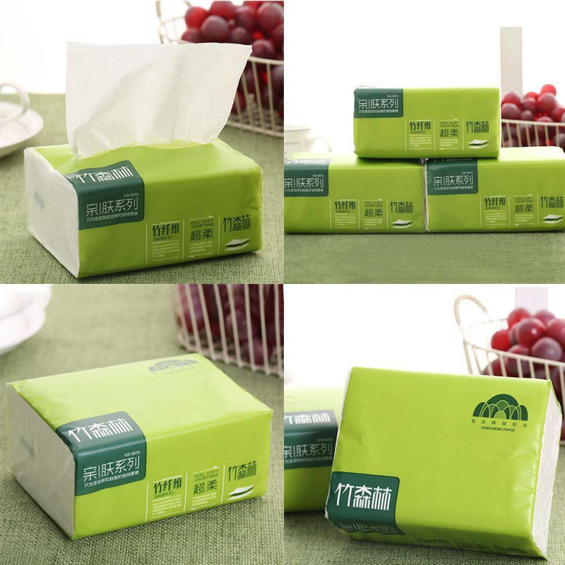 1 pack toilet paper 4 layers Native Bamboo Pulp Natural Pumping Paper Household Napkin Paper Towels Home bathroom accessories