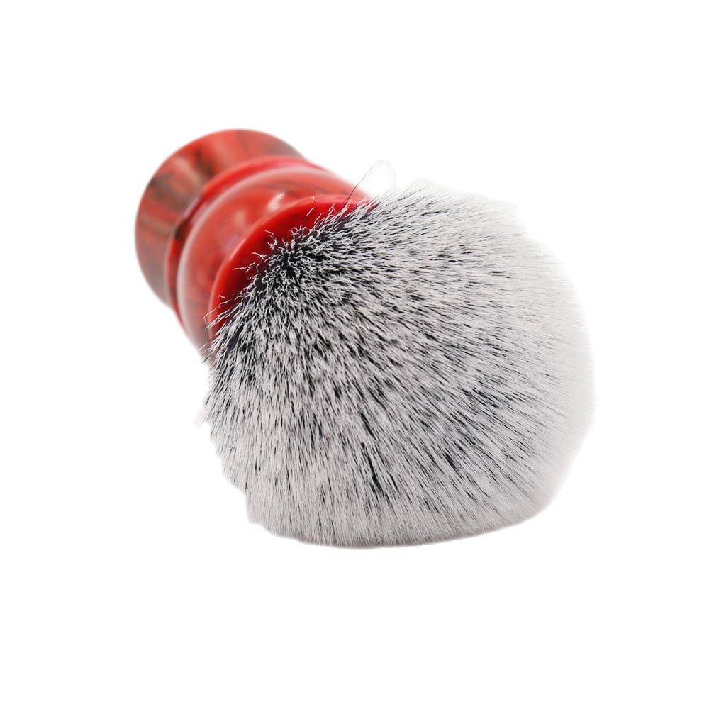 Yaqi-Blaireau de rasage avec manche en résine pour homme, poils synthétiques, bon nœud de smoking, 24mm