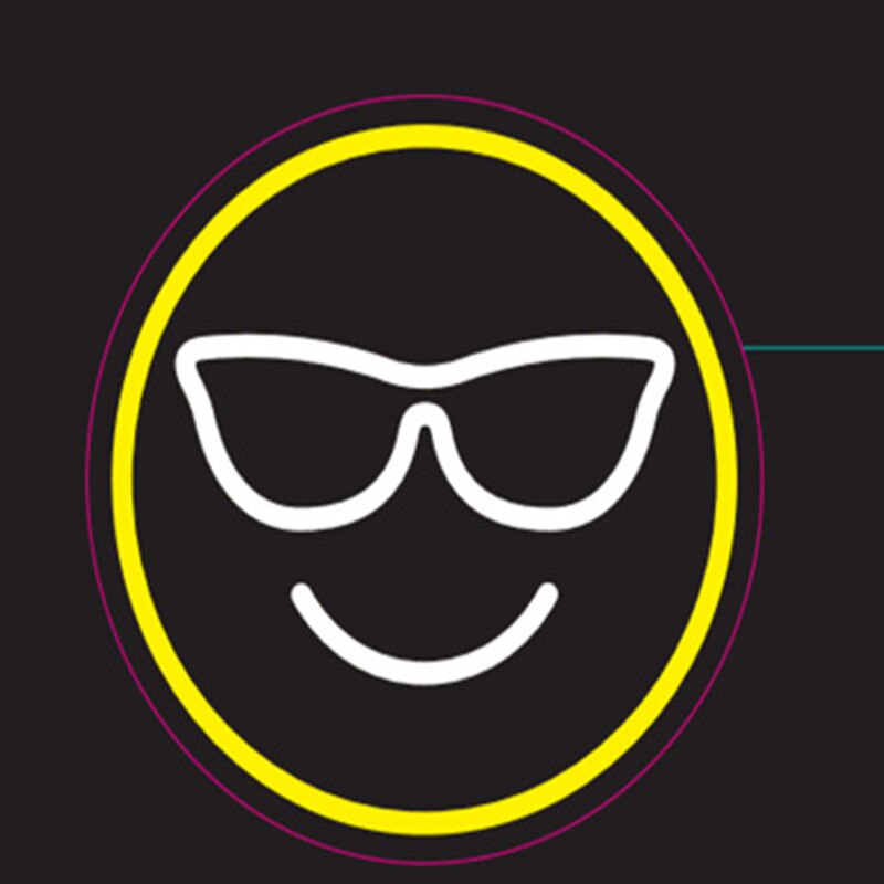 Smiley-lampe Led néon pour fêtes de noël, panneau lumineux suspendu pour décoration de maison, alimenté par USB