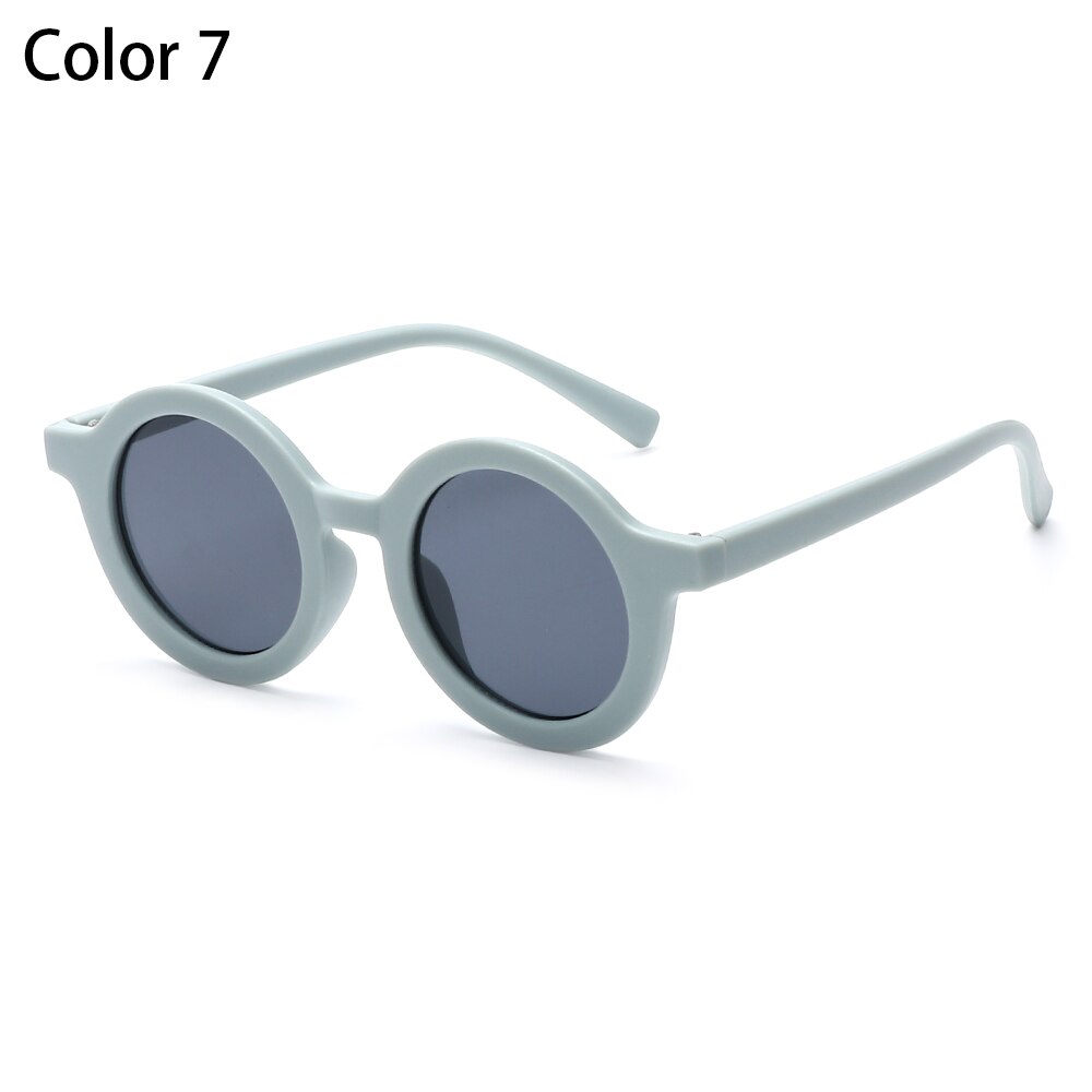 Gafas de sol Retro para niños, lentes de sol con marco redondo, protección UV 400, para playa al aire libre, 1 ud.: 7