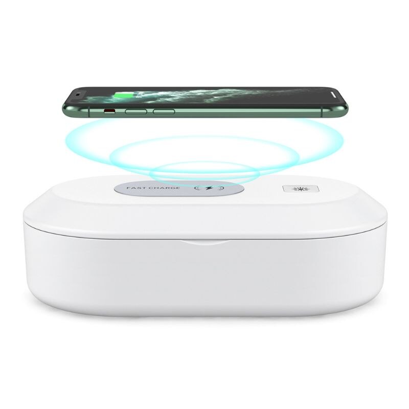 Uv-sterilisator voor mobiele telefoons met 10w draadloze opladers, multifunctionele doos  d08f