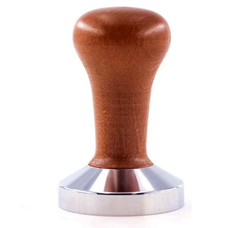 Espresso Koffie Tamper Flat Base Rimpel Natuurlijke Kleur Koffie Sabotage Machine Drukt Flat Base Barista Accessoires 51 Mm/58mm: Coffee / Flat Base 51mm