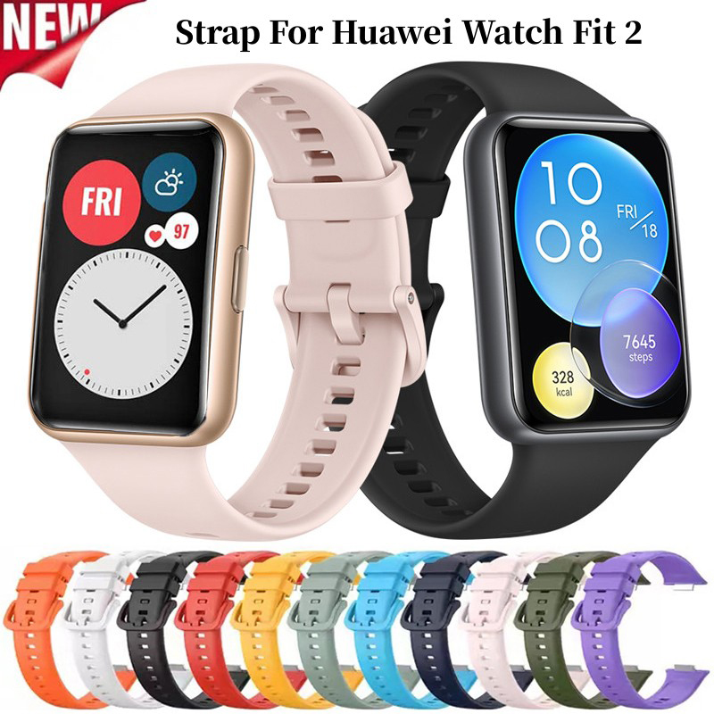 Silikon Band Für Huawei Uhr passen 2 Gurt Smartwatch Armbinde Metall Schnalle Sport Ersatz Armbinde Huawei Uhr passen 2 Correa