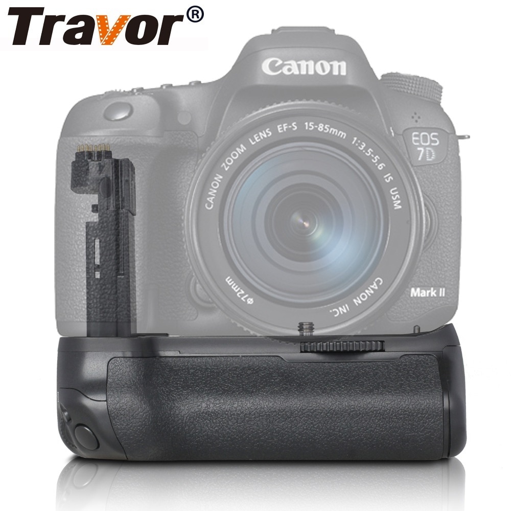 Travor Camera Vertical Battery Grip Holder For Canon DSLR Mark II 7D 7D2 EOS Battery Handle Work With LP-E6 Battery