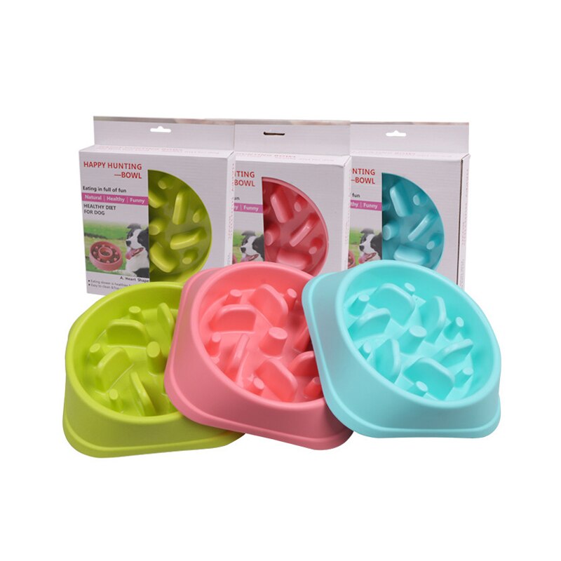 LE TAUCI Keramische hondenbak - 1,5 kopjes - voerbak voor kleine en middelgrote honden - Langzame voederknoop voor puppy's - voerbak om het voeren te vertragen - puzzelbak