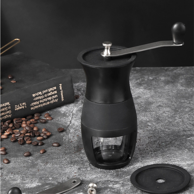Portable Coffee Grinder Manual Coffee Bean Grinder Hand Grinder Mill with Double Bearing Positioning Coffee Tool