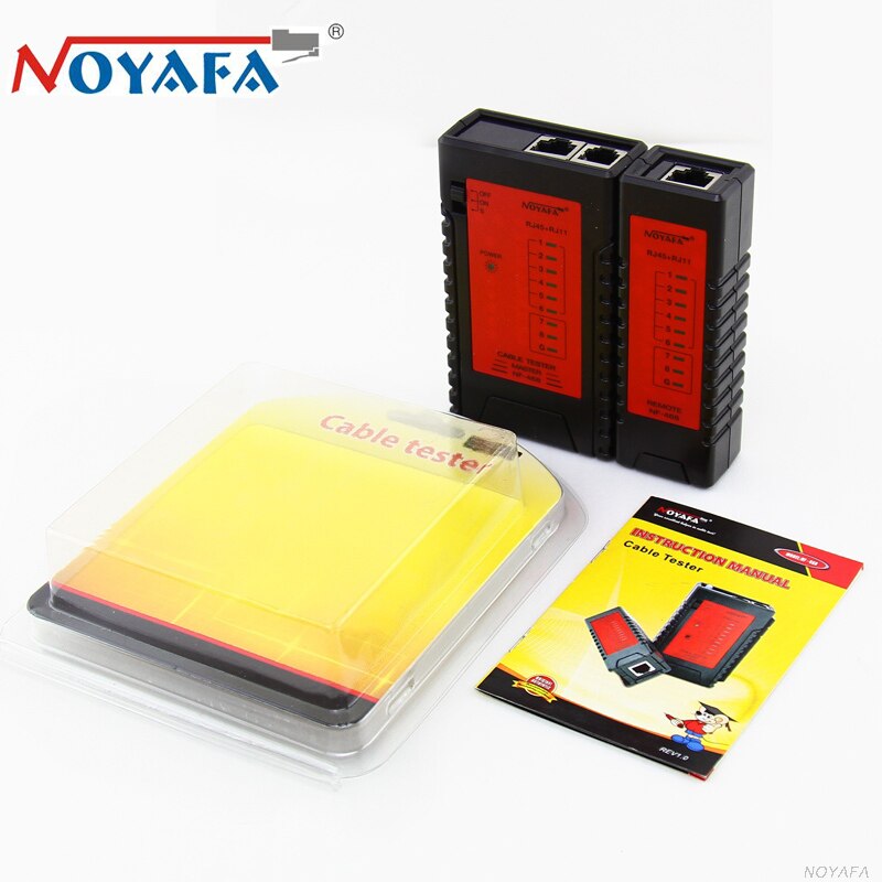 NOYAFA NF-468 Tester per cavi di rete professionale RJ11 RJ45 CAT5 CAT6 LAN cavo Tracker Tracer strumenti di rete pacchetto originale