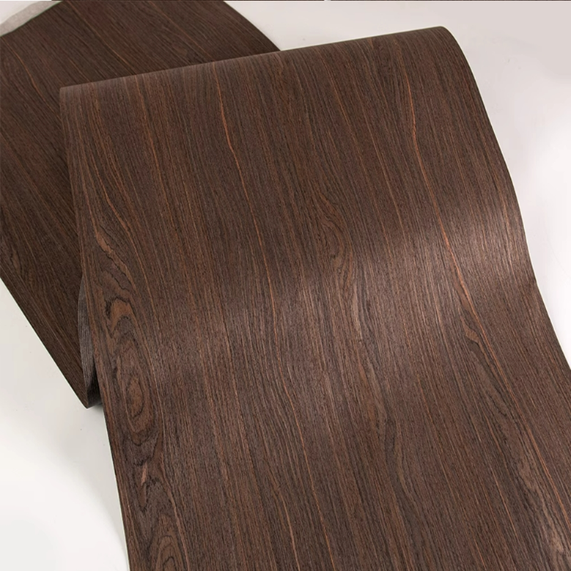 L:2.5 mètres x 58cm T:0.3mm technologie de chêne fumé feuilles de placage de bois décoration de meubles papier peint d'armoire rénovation des panneaux en bois