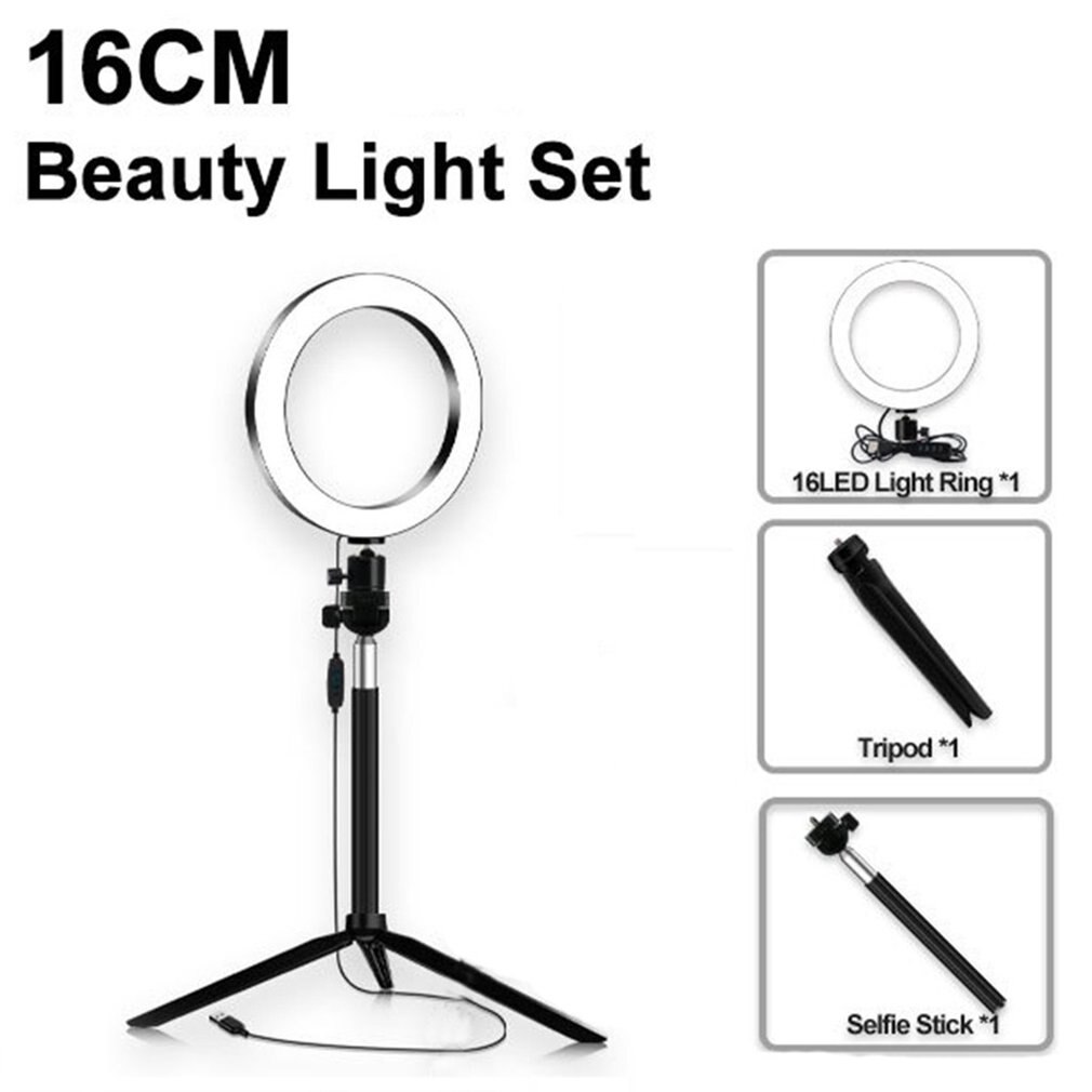 6 zoll Professionelle Phtography Licht Dimmbare LED Studio Kamera Ring Licht Foto Telefon Video Lampe Selfie Halterung