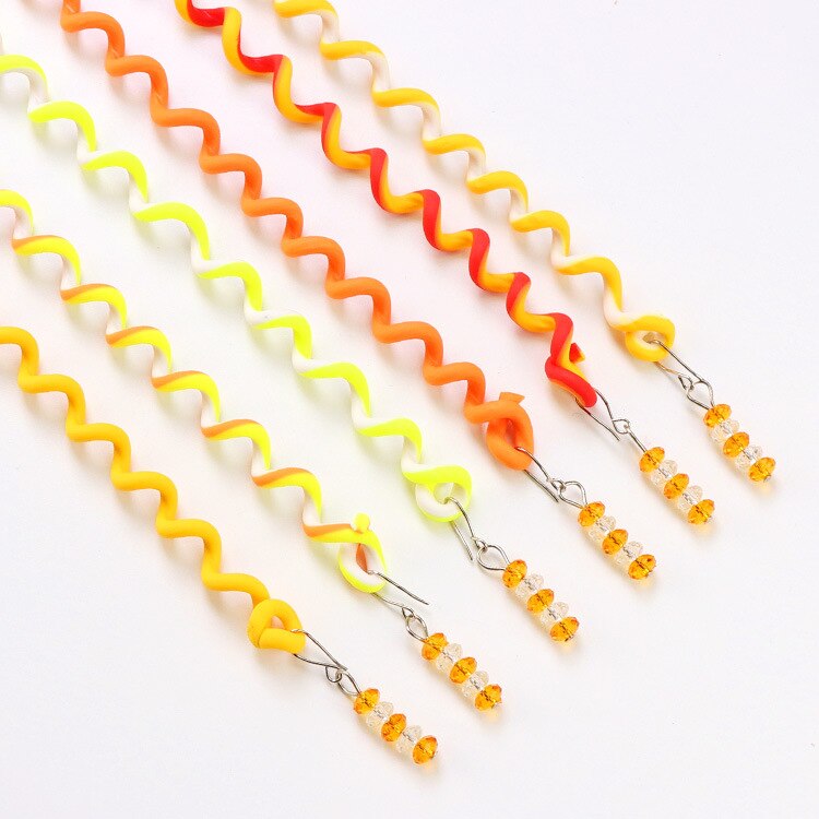 ¡Novedad! Adornos para el pelo de niños, accesorios de rizos para niñas a la , cintas de pelo para chicas adolescentes, diadema de novedad en accesorios 6 uds.: Amarillo