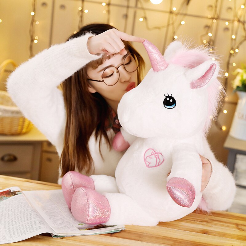 35-80cm Schöne Einhorn Plüsch Spielzeug Gefüllte Kawaii Weichen Einhorn Plüsch Spielzeug für Kinder Kreative Geburtstag für mädchen Liebhaber