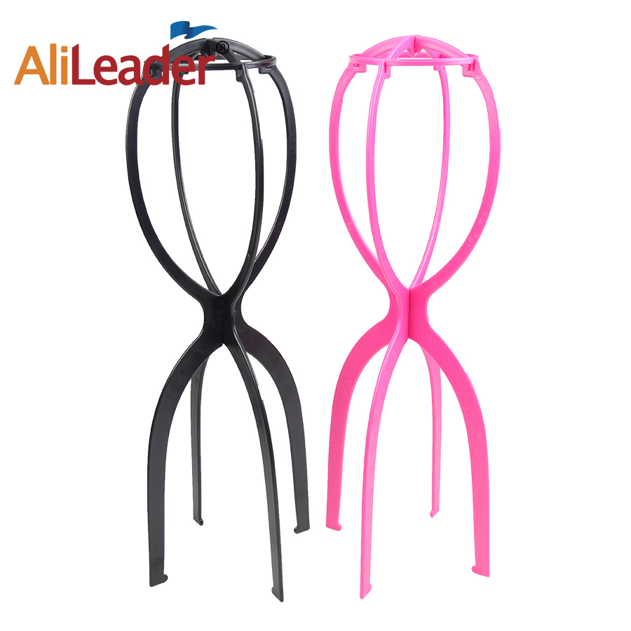 Soportes de plástico ajustables para pelucas, soporte para cabeza de peluca, plegable, portátil, barato, para Sale1-3pcs