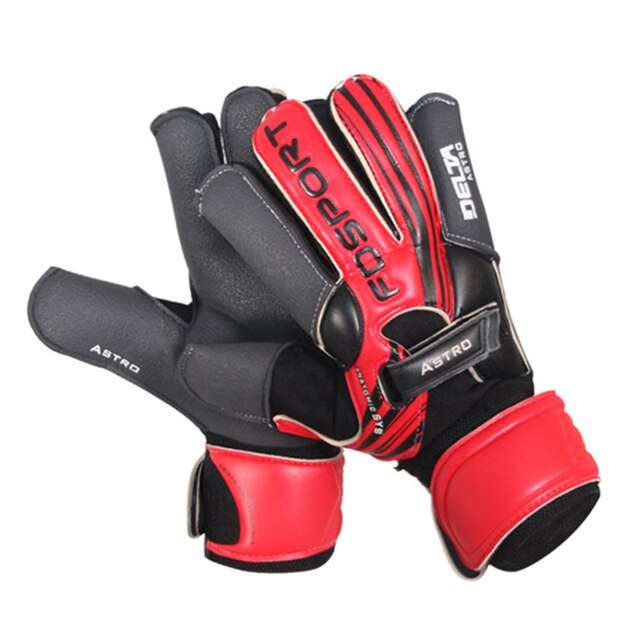 Guantes de fútbol antideslizantes de látex Natural para hombre, alta densidad, , grueso, 3mm, portería de fútbol,: LD860 red gloves / size 8