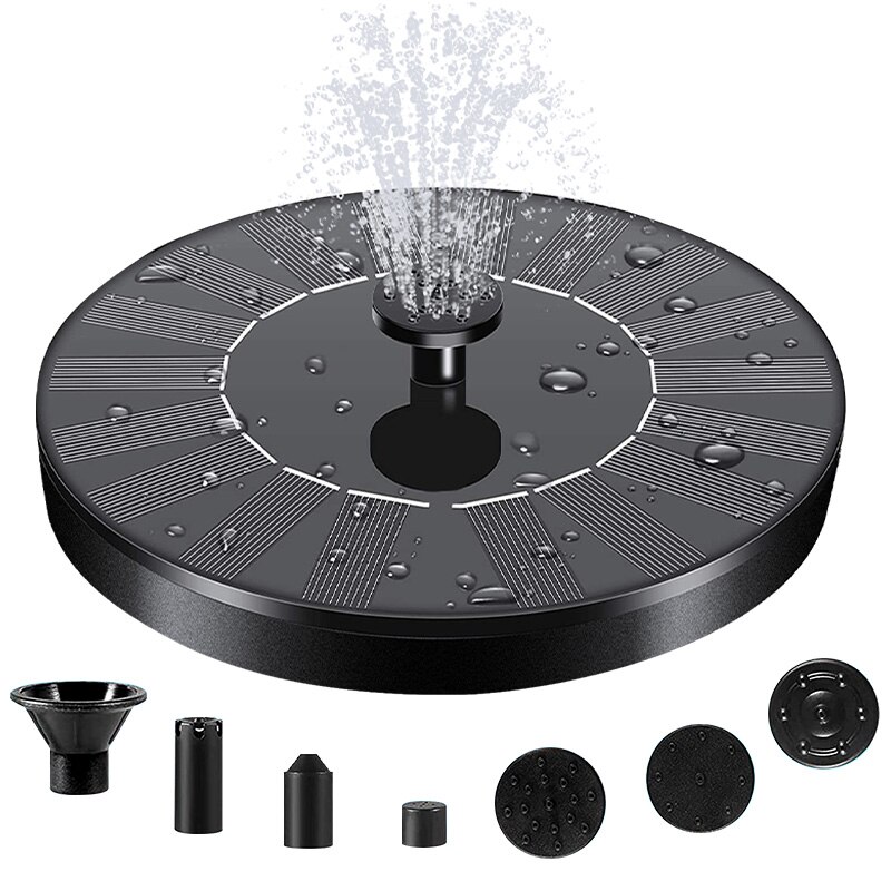 Garden Decoration Outdoor Solar Fountain Water Fountain Pool Pond Waterfall Fountain Bird Bath Solar Powered Fountain