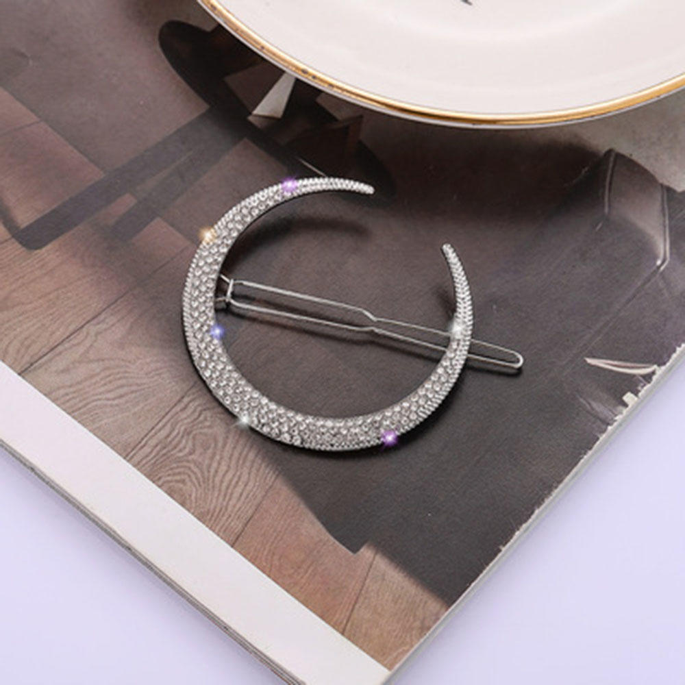 1/3 stk moon star rhinestone hårklemme metal hårnål kvinder pige bang side hårgreb hårspænde hovedbeklædning gør-det-selv styling tilbehør juvel: 7