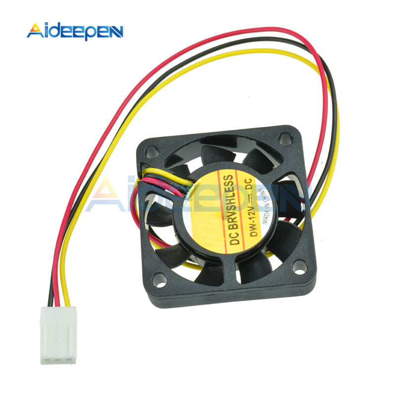 DC 12V 4010 2 Pin 3 Pin Cooling Turbo Fan For Arduino Raspberry Pi Computer 3D Printer Parts Black Plastic Fans: 12V 3PIN