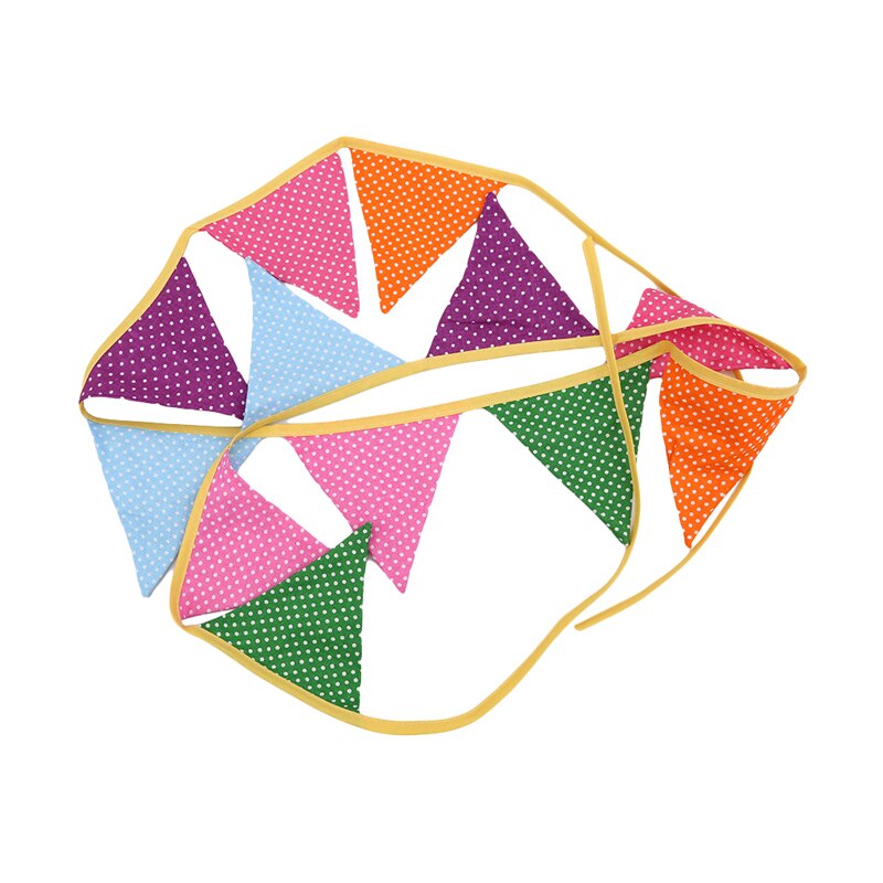 Banderas de tela coloridas para decoración de bodas, banderines, guirnaldas de , decoración DIY para el hogar y la habitación, novedad de