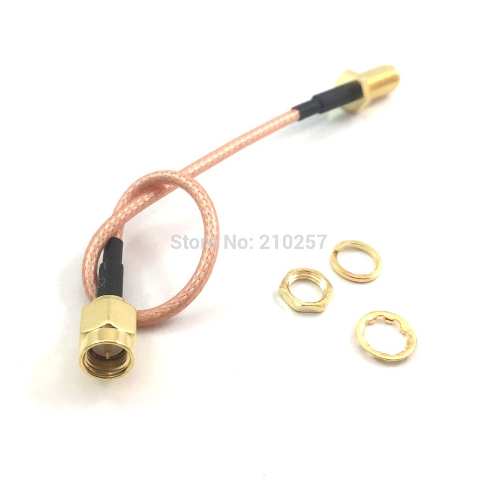 Cable conector Sma macho a rp-sma hembra, adaptador RF RG316, 15cm, 1 ud.