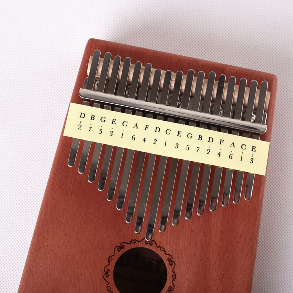 5pcs Kalimba Musical Scale Stickers Practical Kalimba Musical Sound Labels Sticker for Beginner Musical Instrument Supplies