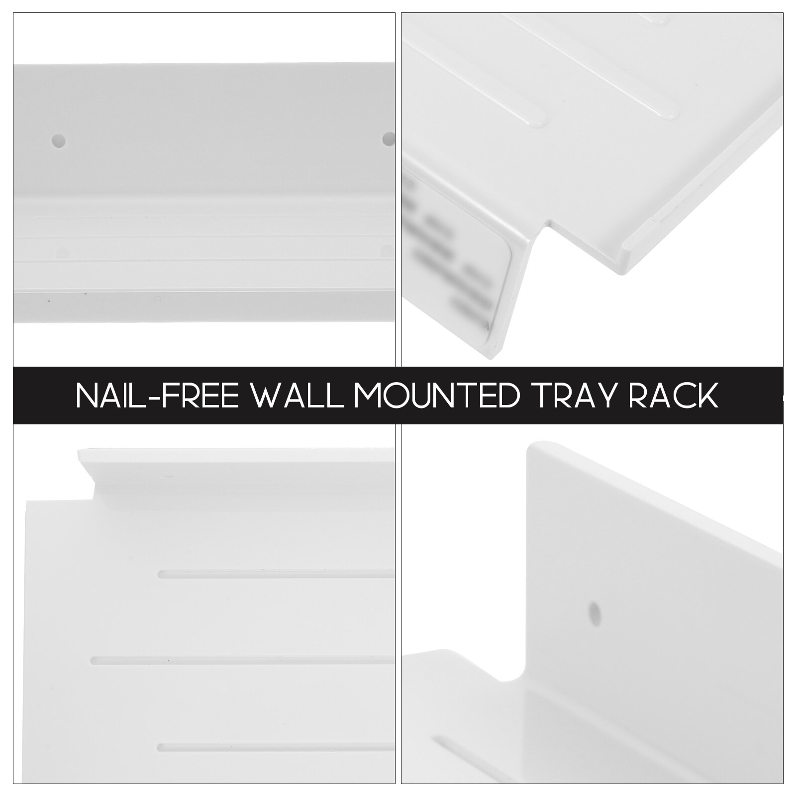 Plastic Wall-mounted Storage Rack Bathroom Wall Organizer Toilet Hanging Shelf