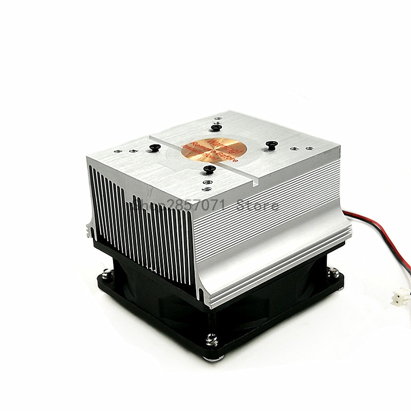LED Heatsink Cooling Radiator 60 90 120 Degrees Lens + Reflector Bracket + Fans For High Power 20W 30W 50W 100W LED chip