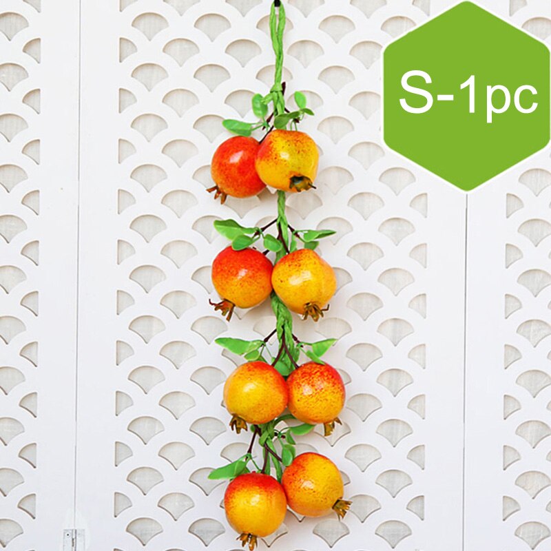 Artificial Vegetables Fruit String Simulation Food Decoration Plastic Foam Display Supplies Photography Props Kitchen Decor: S
