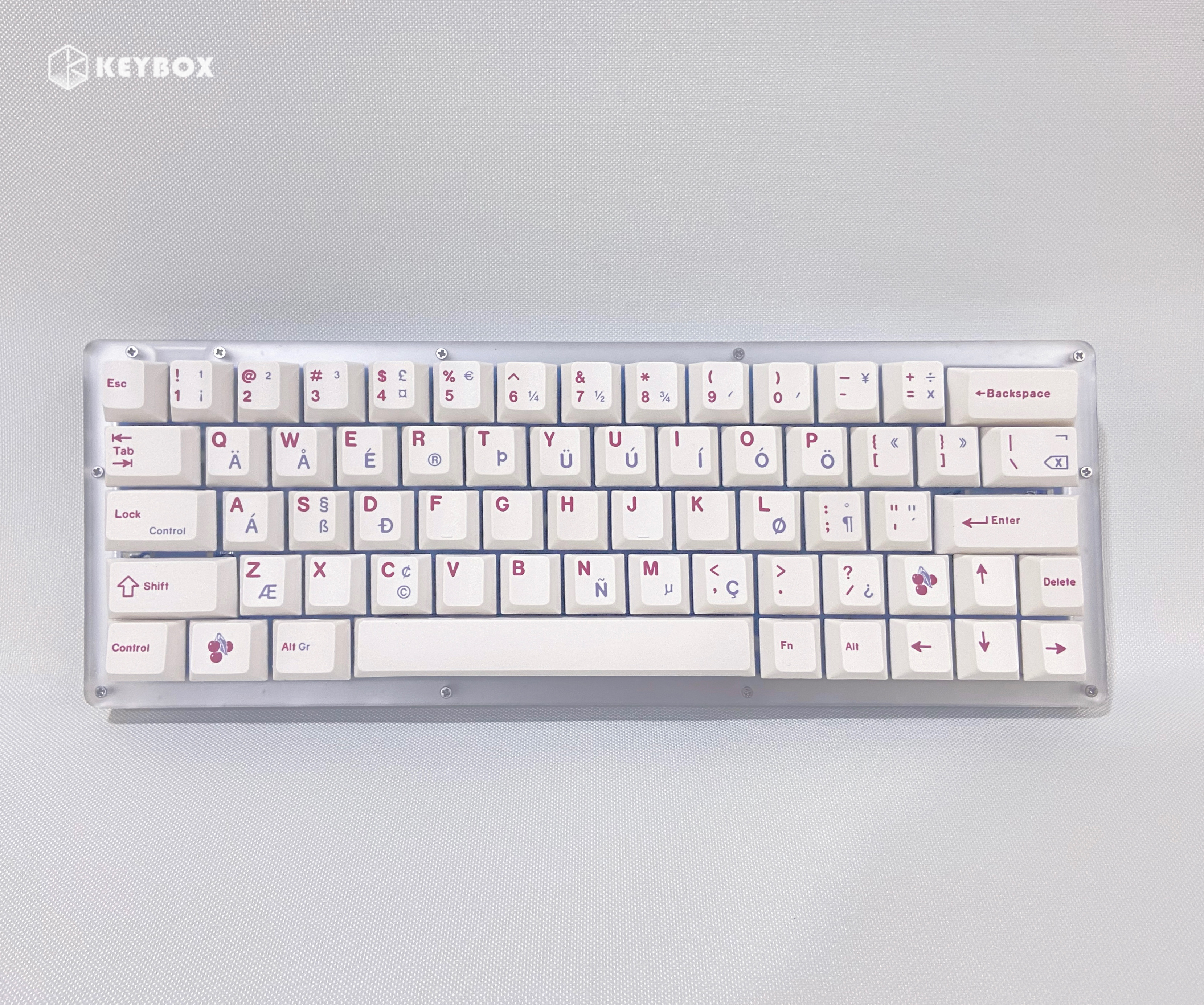 KeyBox Burgundy Red Ireland Themed Keycaps Mehcanical Keyboard DIY Keycaps Cherry Profile