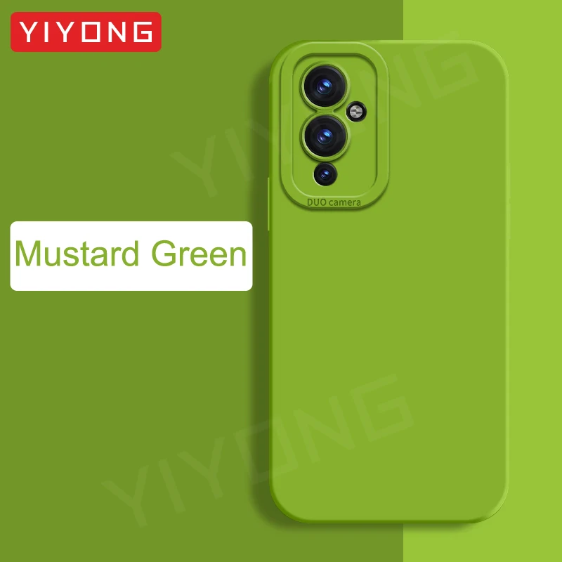 per OnePlus9 Custodia YIYONG coperchio morbida in silicone liquido setoso per OnePlus 9 pro 9R 9RT uno più 10 pro OnePlus10 pro Custodie per telefoni: Eva / Radura