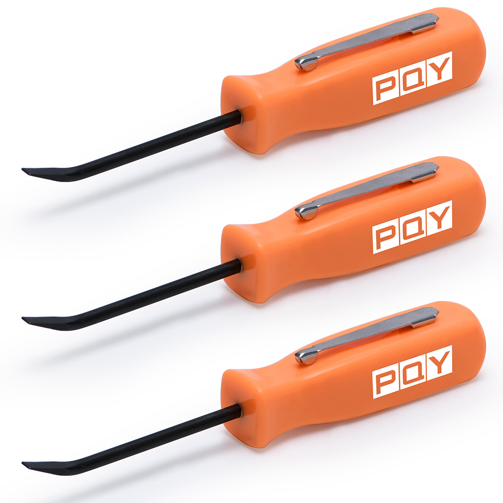 Barra de palanca de 3 bolsillos, herramienta práctica de operación de ángulo corto, agarre de 4 lados, herramientas de eliminación de reparación de automóviles, WLR-GJ005-QY: orange