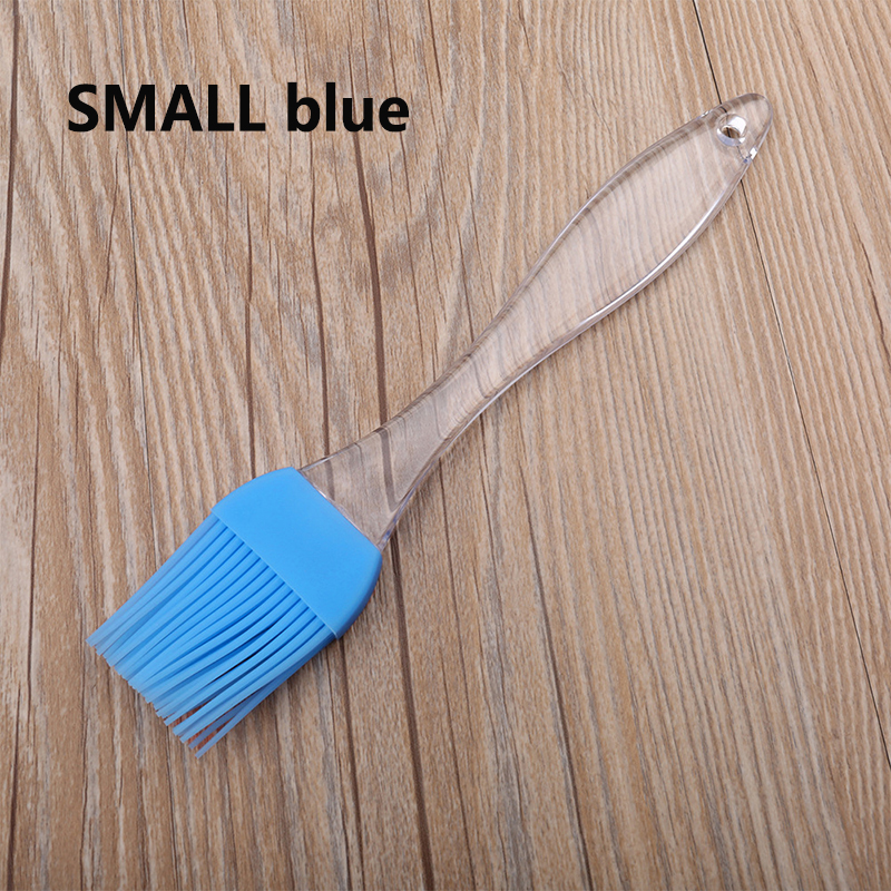 Brosse à huile pour gâteau pain beurre | Brosse à pâtisserie en Silicone, brosses à huile pour gâteau, outils de cuisson, sécurité de cuisine, manche en PP 1 pièce: small blue