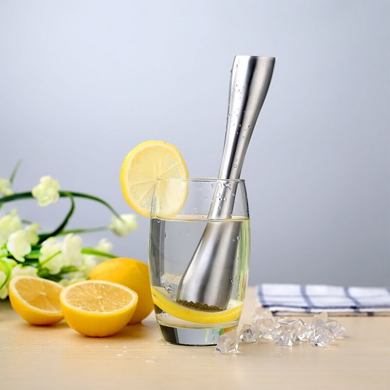 Stainless Steel Broken Popsicle Cocktail Swimstick Lemon Crushing Stick Drink Fruit Muddler Crushed Ice Barware Tool
