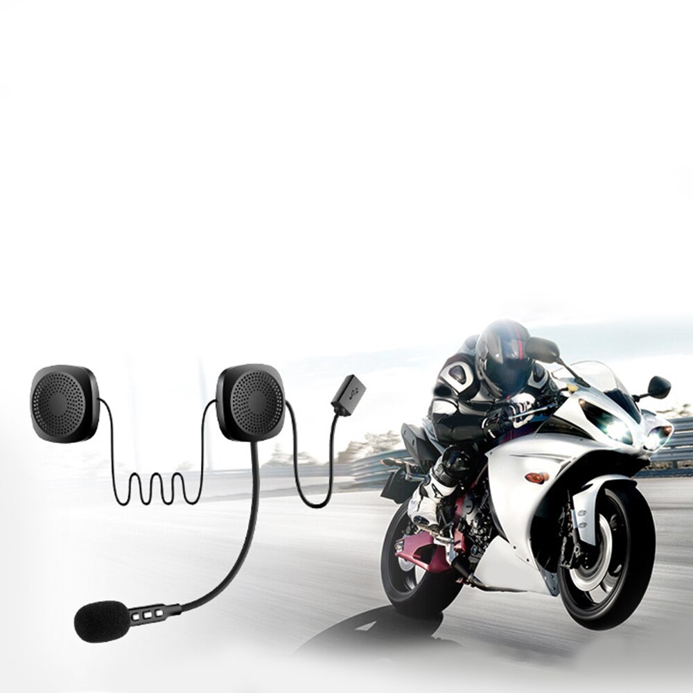 Auriculares inalámbricos para casco de Moto, a prueba de agua, antiinterferencias, manos libres, intercomunicador V4.2 para motocicleta