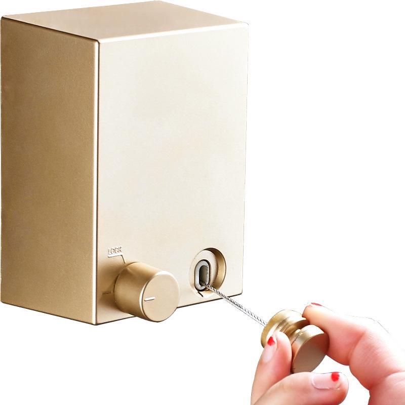 4.2M Telescopic Stainless String Invisible Clothesline Clothes Hanger Balcony Clothesline Hotel Wall Hanging Clothes Line: Gold