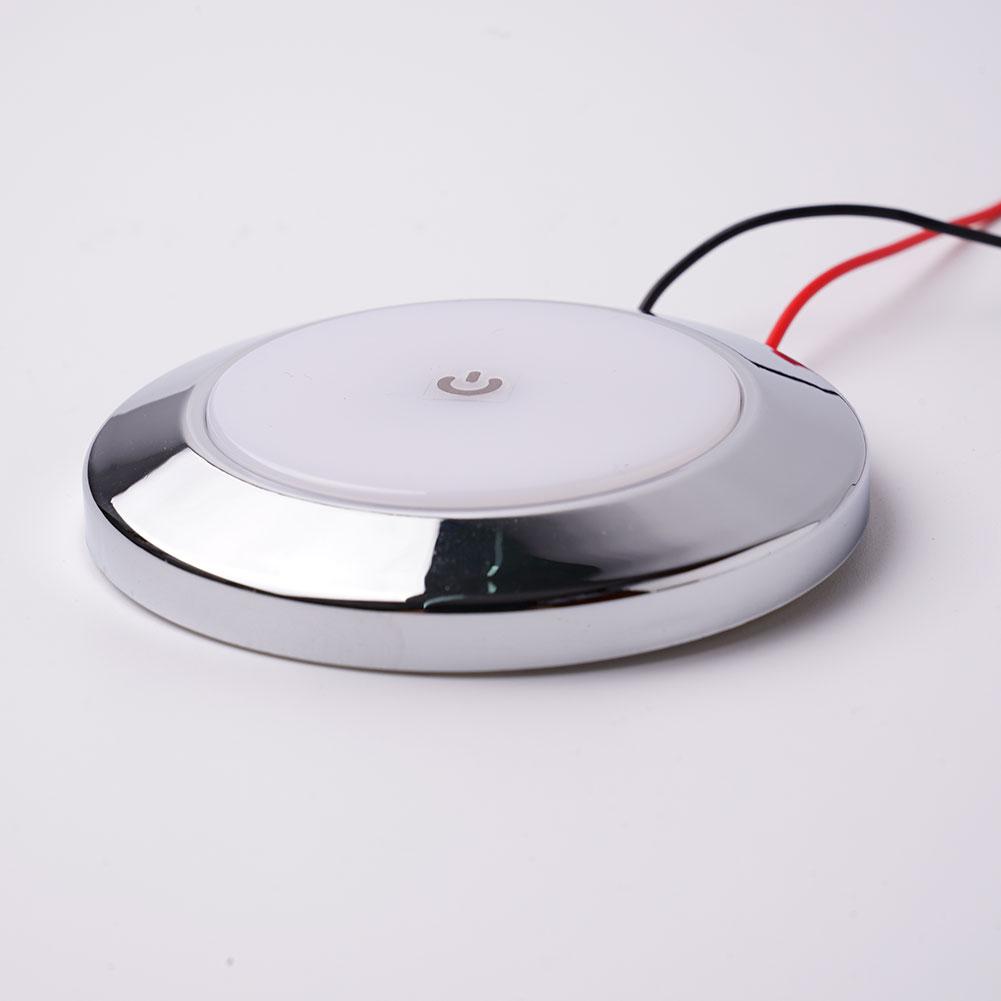 12V berühren Lampe RV Innen Decke LED Licht mit Dimmer Schalter Auto Innen LED Runde Licht RV Innen Dach lampe Für Stiefel