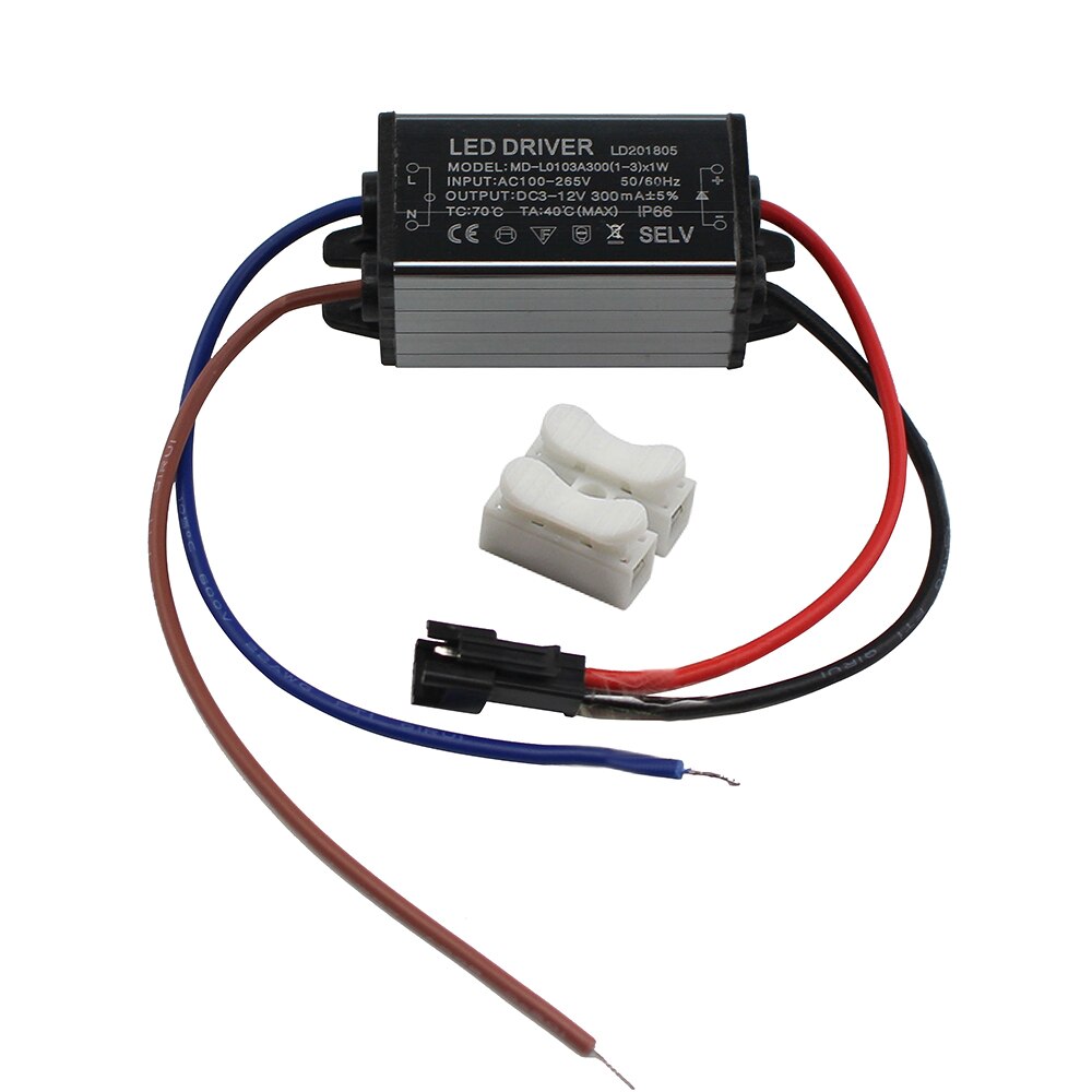 Aluminium IP66 3W 4W 7W 8W 12W 18W 24W Led Driver 300mA Ac 100-265V Waterdichte Voeding Verlichting Transformator Drivers Ballast: (1-3)X1W