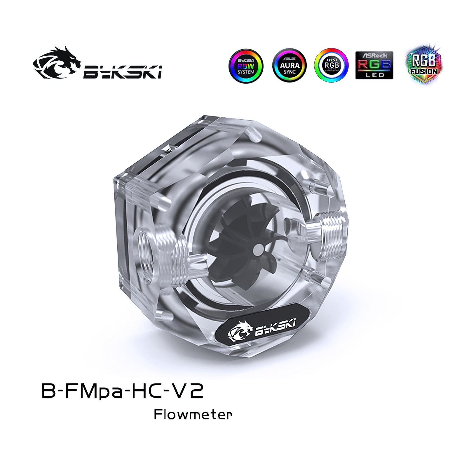 Bykski RGB Water Flow Meter B-FMpa-HC-V2 G1/4