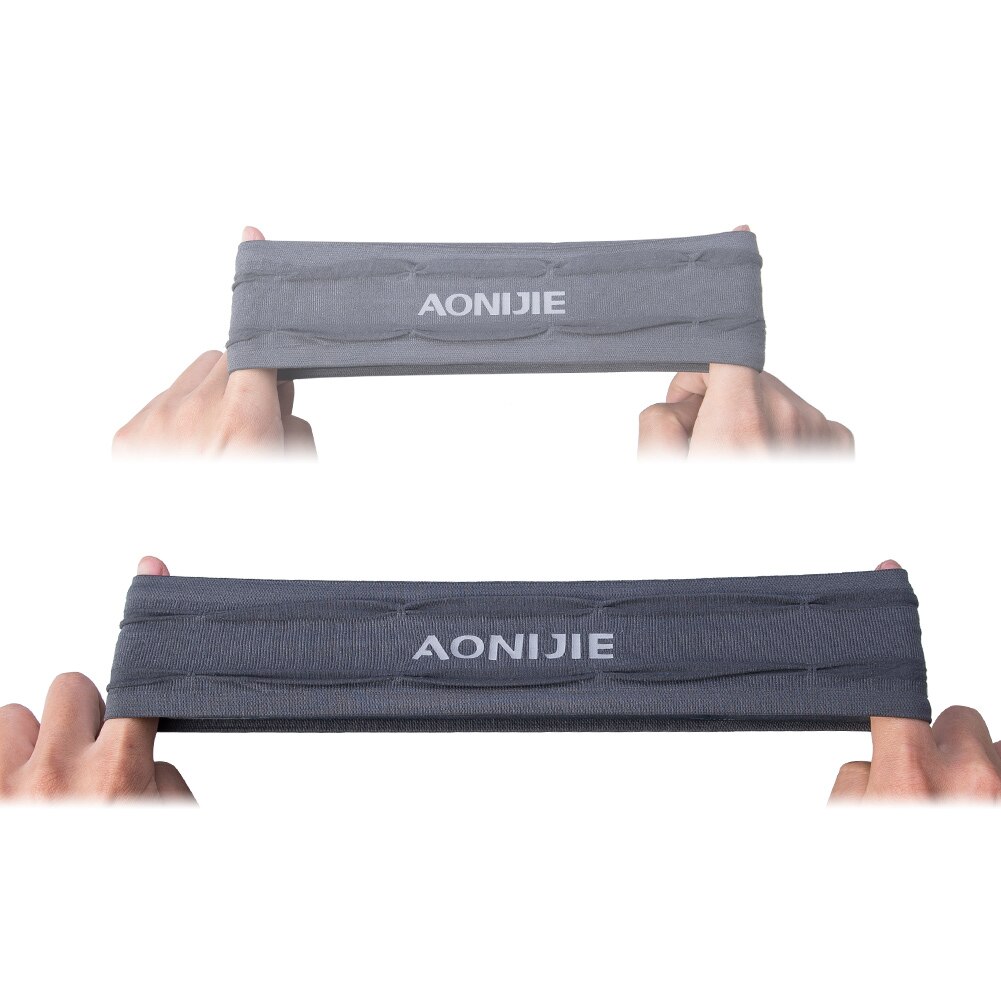 Aonijie  e4086 trænings pandebånd skridsikker svedbånd armbånd blød stretchy bandana løb yoga gym fitness løb