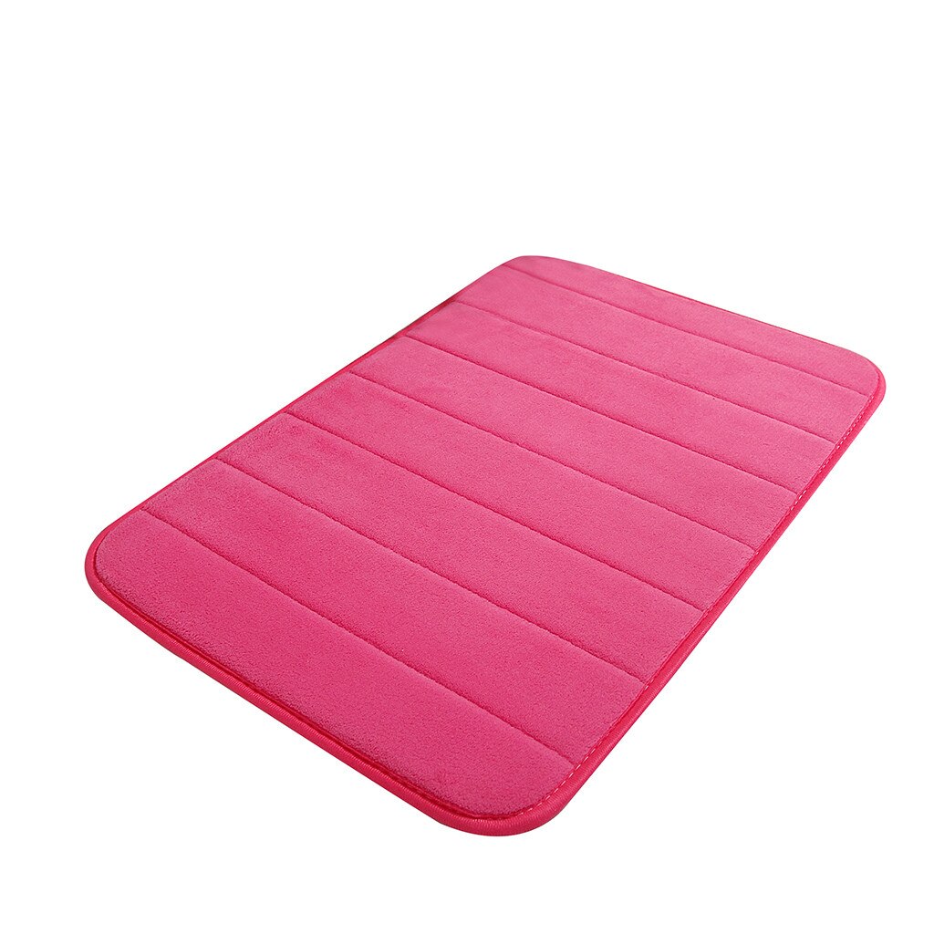 Non Slip Bath Mat Bathroom Carpet Mat in the Bathroom Bath Pad Bathroom Rug Carpet for Living Room kitchen Toilet Floor Mat: Hot Pink
