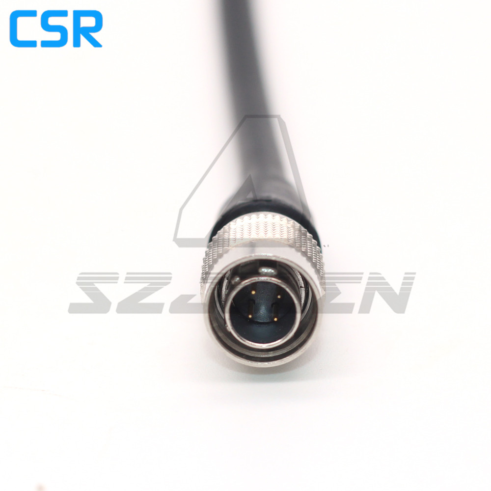 Camera Hirose 4pin 12V to mini xlr 4 pin female for Tvlogic 055 056 058 Monitor power cable