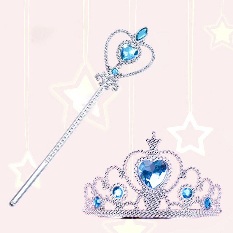 Prinzessin Kostüm Haar Clip Prinzessin Kopfschmuck Mädchen Krone Haar Zubehör Zauberstab einstellen Gebühr Zauberstab Stirnband Schmuck