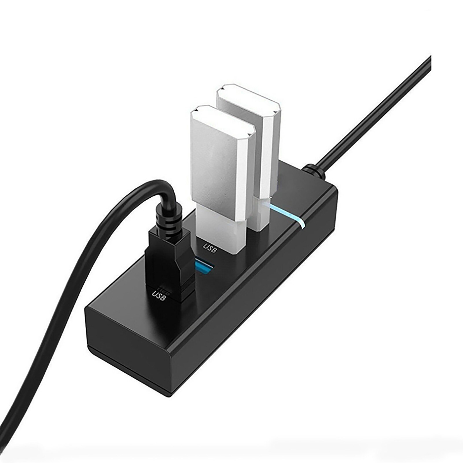 4 In1 Hub Adapter Usb Splitter Mini Usb 3.0 4-Port Splitter Voor Pc Laptop Notebook Ontvanger Computer Randapparatuur accessoires