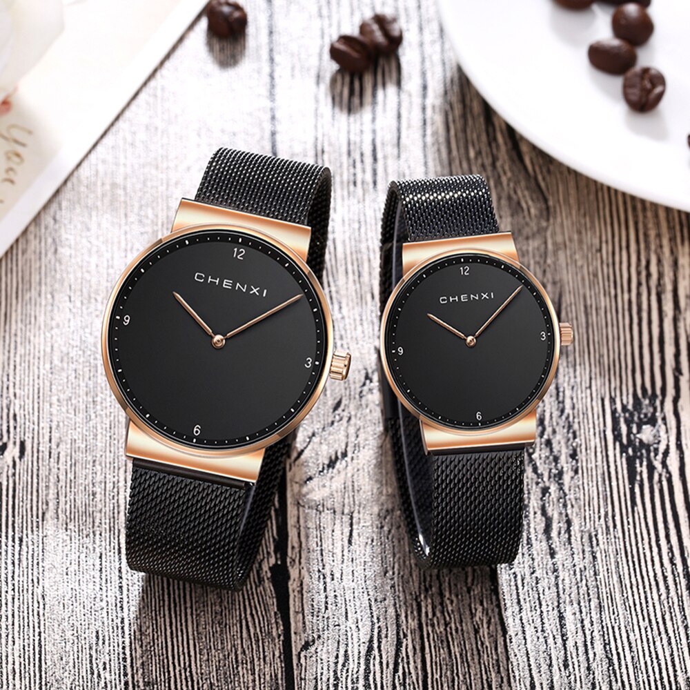 CHENXI relojes de mujer moda couple montre-bracelet minimaliste montre-bracelet pour hommes relogio feminino femmes montres à quartz hodinky