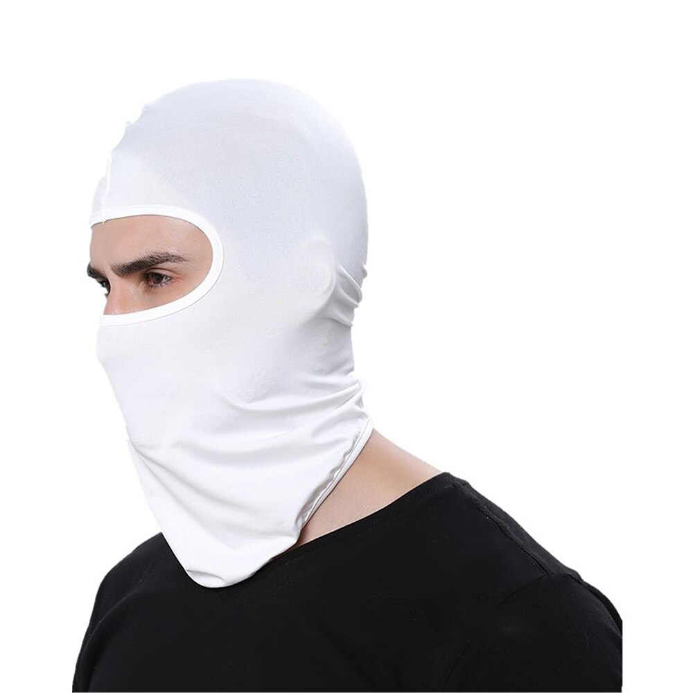 Full Face Mask Dust-proof Windproof Headgear Breathable Motorcycle Helmet Mouth Cover Outdoor Biking Ski Protective Dustproof: white