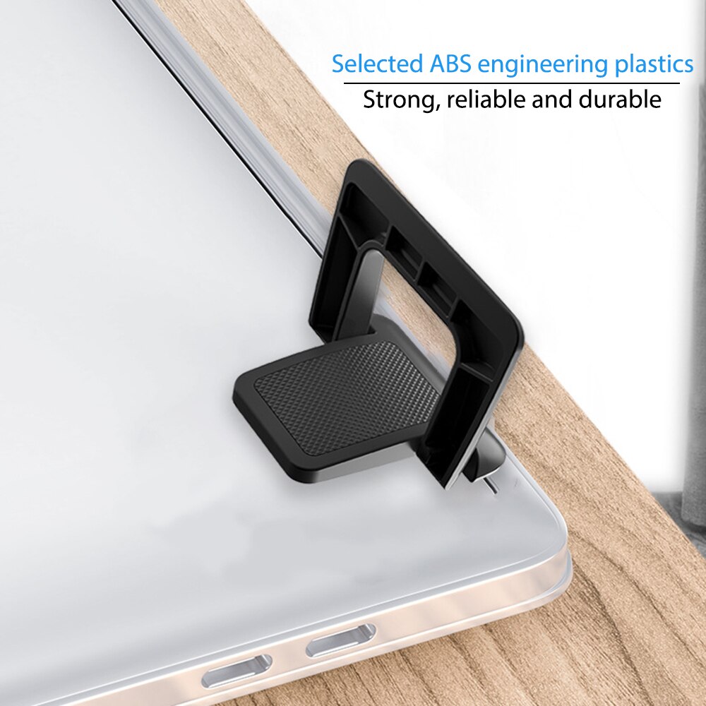 2pc Mini Portable Invisible Laptop Holder Adjustable Cooling Stand Foldable Anti Slip Multifunctional Holder for Laptop Notebook