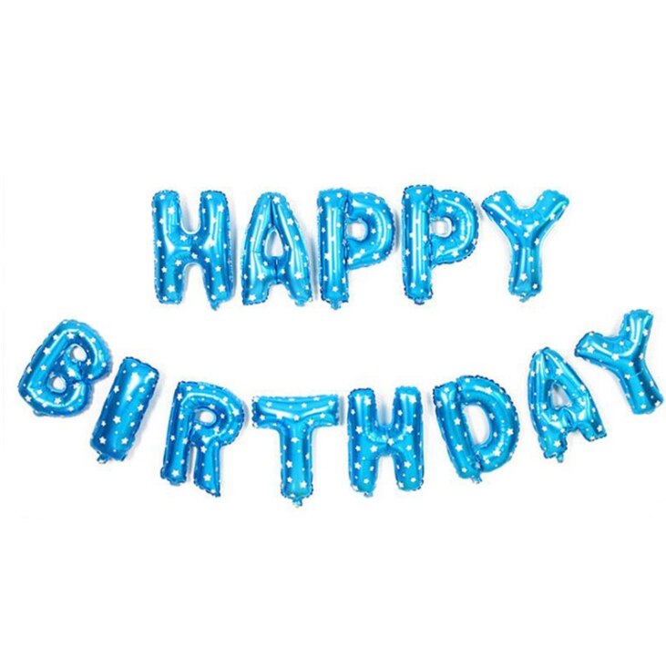 16 inch Letters HAPPY BIRTHDAY Foil Balloons Happy Birthday Party Decoration Kids Alphabet Air Balloons Baby Shower Supplies: Chocolate
